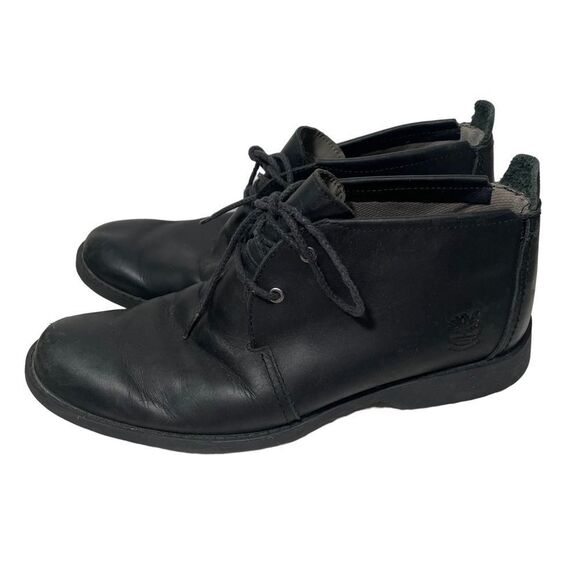 Timberland Black Leather Chukka Boots - Picture 1 of 9